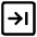 Line Arrow Right Square 2 Icon from Core Line Set