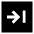 Line Arrow Right Square 2 Icon from Sharp Solid Set