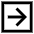 Line Arrow Right Square Icon from Sharp Line Set