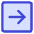 Line Arrow Right Square Icon from Core Duo Set