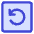 Line Arrow Rotate Left Square Icon from Core Duo Set