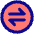 Line Arrow Transfer Horizontal Circle 1 Icon from Core Pop Set