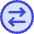 Line Arrow Transfer Horizontal Circle 2 Icon from Core Duo Set