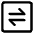 Line Arrow Transfer Horizontal Square 1 Icon from Core Line Set