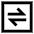 Line Arrow Transfer Horizontal Square 1 Icon from Sharp Line Set