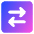Line Arrow Transfer Horizontal Square 2 Icon from Core Gradient Set
