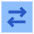 Line Arrow Transfer Horizontal Square 2 Icon from Sharp Flat Set