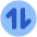 Line Arrow Transfer Vertical Circle 1 Icon from Plump Flat Set
