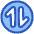 Line Arrow Transfer Vertical Circle 1 Icon from Plump Duo Set