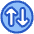 Line Arrow Transfer Vertical Circle 2 Icon from Plump Duo Set