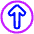 Line Arrow Up Circle 1 Icon from Plump Neon Set