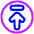 Line Arrow Up Circle 2 Icon from Plump Neon Set