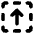 Line Arrow Up Dashed Square Icon from Core Solid Set
