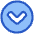 Tailless Line Arrow Down Circle Icon from Plump Duo Set