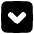 Tailless Line Arrow Down Square Icon from Plump Solid Set