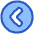 Tailless Line Arrow Left Circle Icon from Plump Duo Set