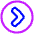 Tailless Line Arrow Right Circle Icon from Plump Neon Set