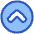 Tailless Line Arrow Up Circle Icon from Plump Duo Set