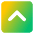 Tailless Line Arrow Up Square Icon from Core Gradient Set