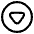 Tailless Triangle Arrow Down Circle Icon from Plump Line Set