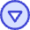 Tailless Triangle Arrow Down Circle Icon from Core Duo Set