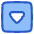 Tailless Triangle Arrow Down Square Icon from Plump Duo Set