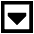 Tailless Triangle Arrow Down Square Icon from Sharp Remix Set