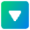 Tailless Triangle Arrow Down Square Icon from Core Gradient Set