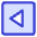 Tailless Triangle Arrow Left Square Icon from Core Duo Set