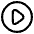 Tailless Triangle Arrow Right Circle Icon from Plump Line Set