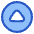Tailless Triangle Arrow Up Circle Icon from Plump Duo Set