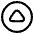 Tailless Triangle Arrow Up Circle Icon from Plump Line Set