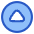 Tailless Triangle Arrow Up Circle Icon from Plump Duo Set