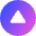 Tailless Triangle Arrow Up Circle Icon from Core Gradient Set