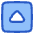 Tailless Triangle Arrow Up Square Icon from Plump Duo Set