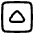 Tailless Triangle Arrow Up Square Icon from Plump Line Set