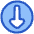 Triangle Arrow Down Circle 1 Icon from Plump Duo Set