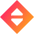 Triangle Arrow Expand Vertical Diamond Icon from Sharp Gradient Set