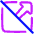 Triangle Arrow Open In New Off Icon from Plump Neon Set