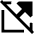 Triangle Arrow Open In New Off Icon from Sharp Solid Set