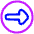 Triangle Arrow Right Circle 1 Icon from Plump Neon Set