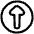 Triangle Arrow Up Circle 1 Icon from Plump Line Set