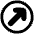 Line Arrow Diagonal Upper Right Square Icon from Plump Remix Set