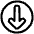 Line Arrow Down Circle 1 Icon from Plump Line Set
