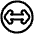 Line Arrow Fit To Width Circle Icon from Plump Line Set