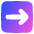 Line Arrow Right Square Icon from Plump Gradient Set