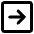 Line Arrow Right Square Icon from Core Remix Set