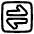 Line Arrow Transfer Horizontal Square 1 Icon from Plump Line Set