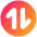 Line Arrow Transfer Vertical Circle 1 Icon from Plump Gradient Set