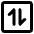 Line Arrow Transfer Vertical Square 1 Icon from Core Remix Set